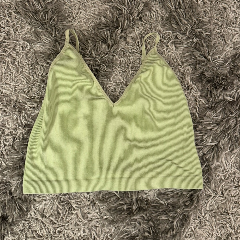 Green tank top